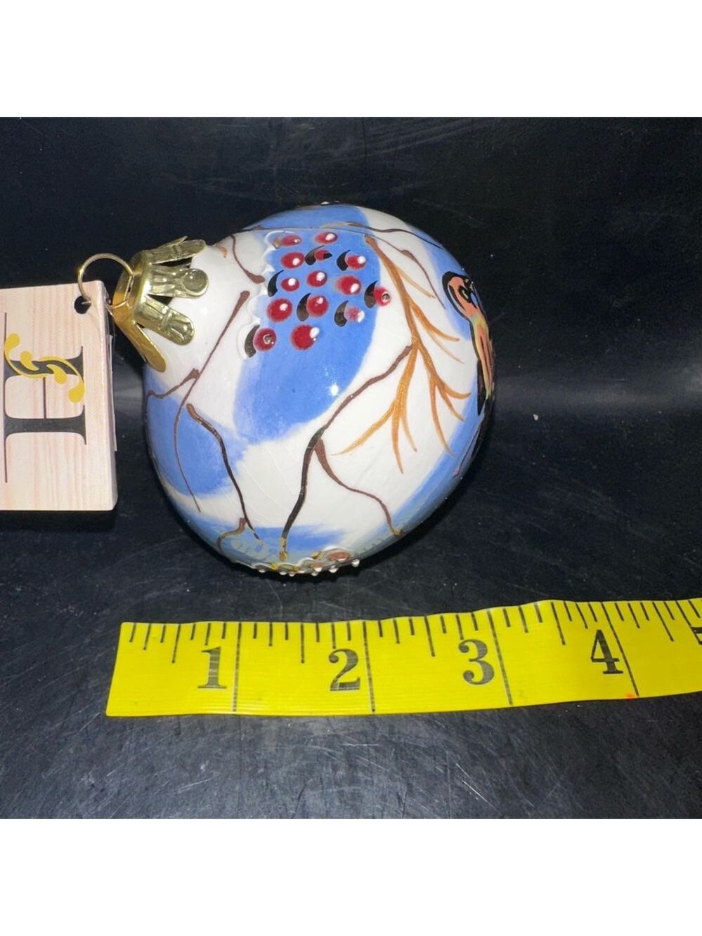 NOS Vintage Heritage International Hand Painted Ceramic Ornament Uzbekistan - Picture 6 of 7